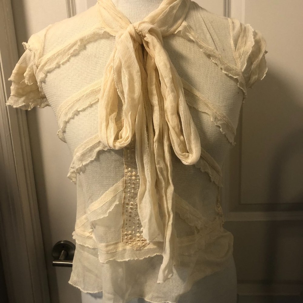 Lace Pussybow Shirt